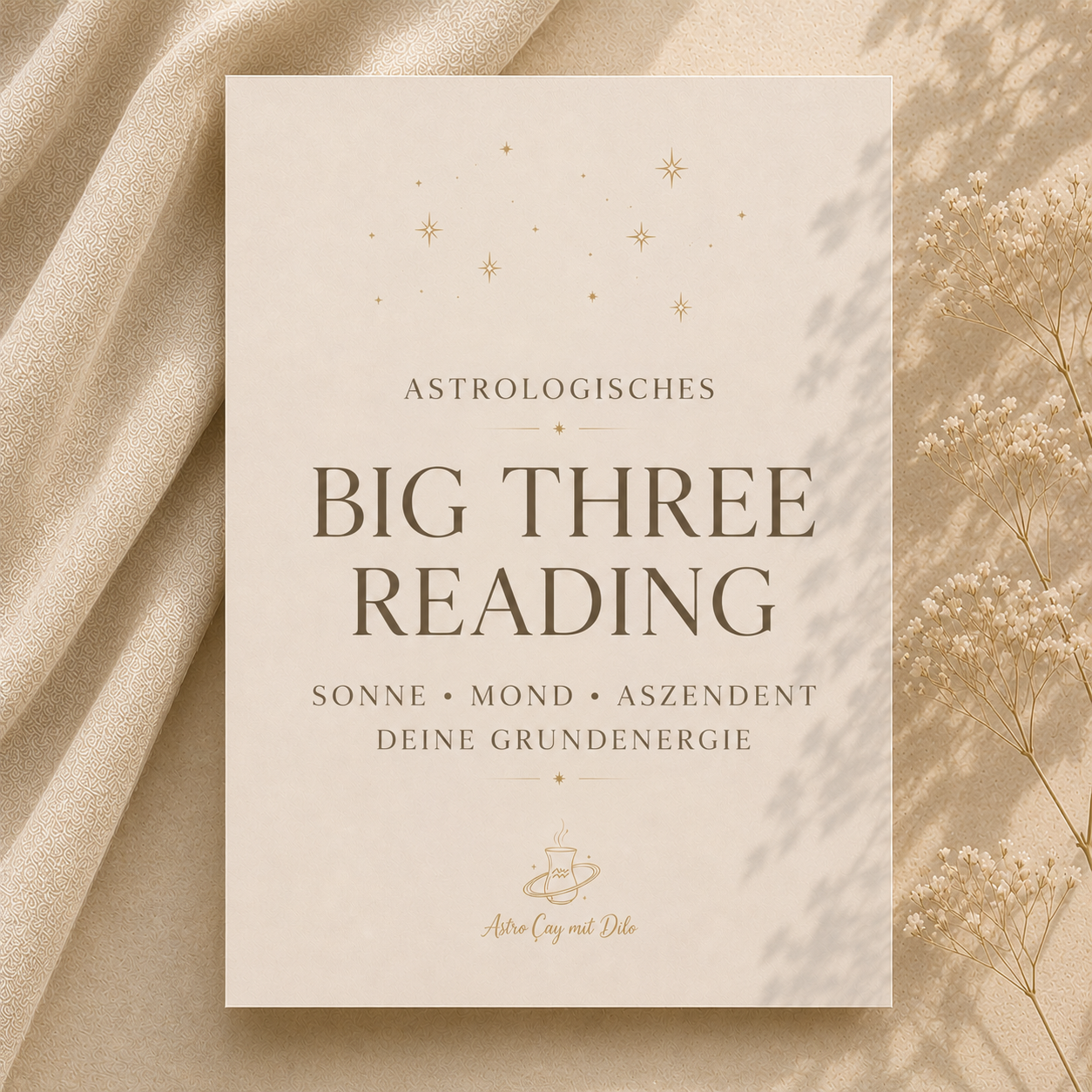 ✨ Big Three Reading
Sonne, Mond & Aszendent