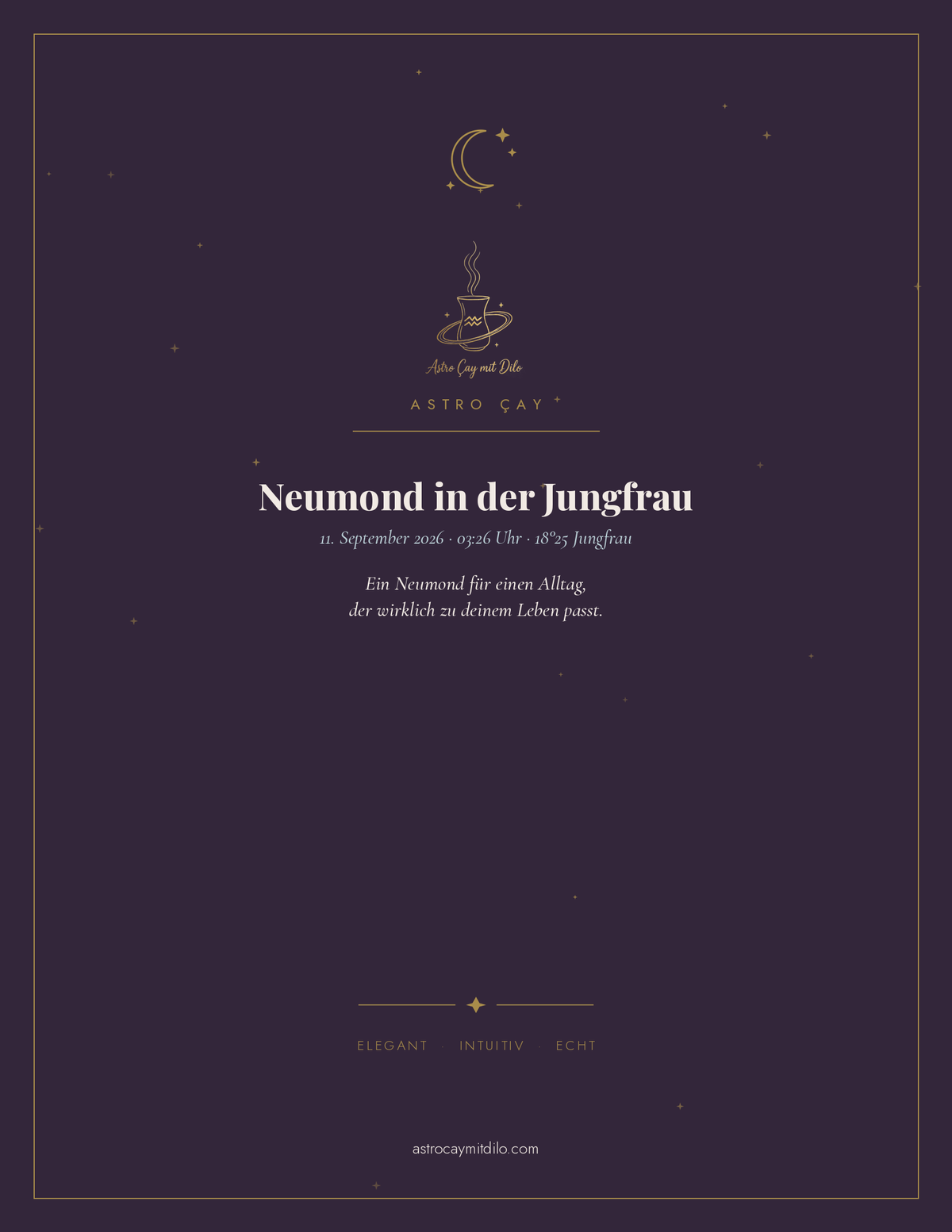 Astro Çay Ebook - Neumond in der Jungfrau